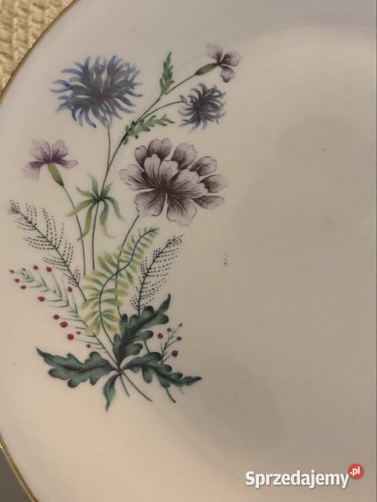Zestaw 6 talerzyków deserowych Boch Belgia Porcelana i szkło Warszawa sprzedam