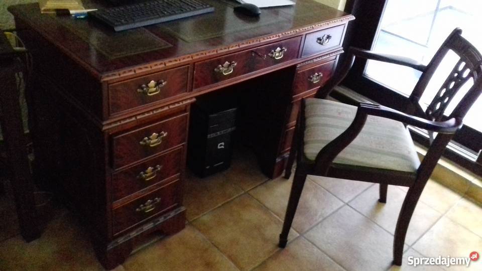 biurko antyk z krzesłem Meble Mszana Dolna