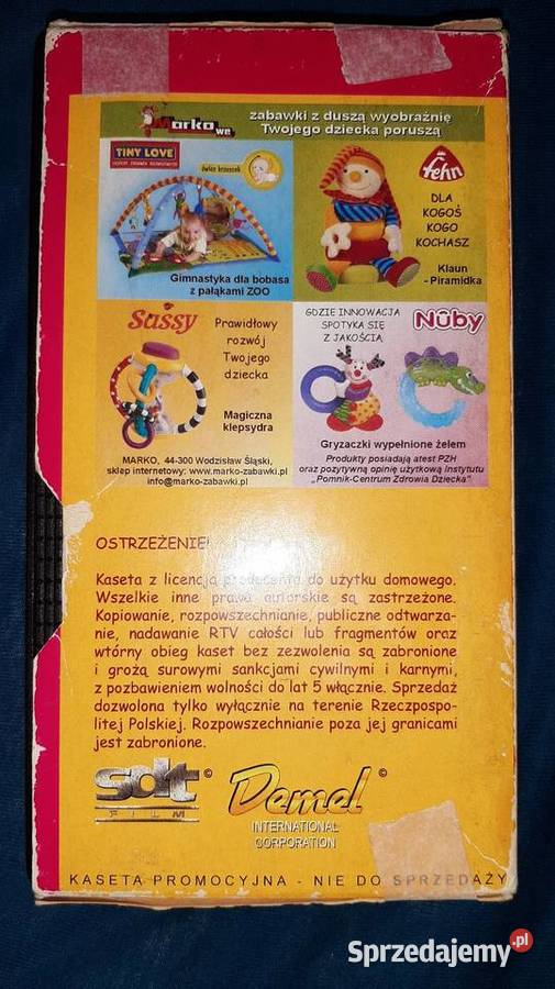 Strażak Sam Rozbójnik Rumcajs VHS Kaseta Inowrocław