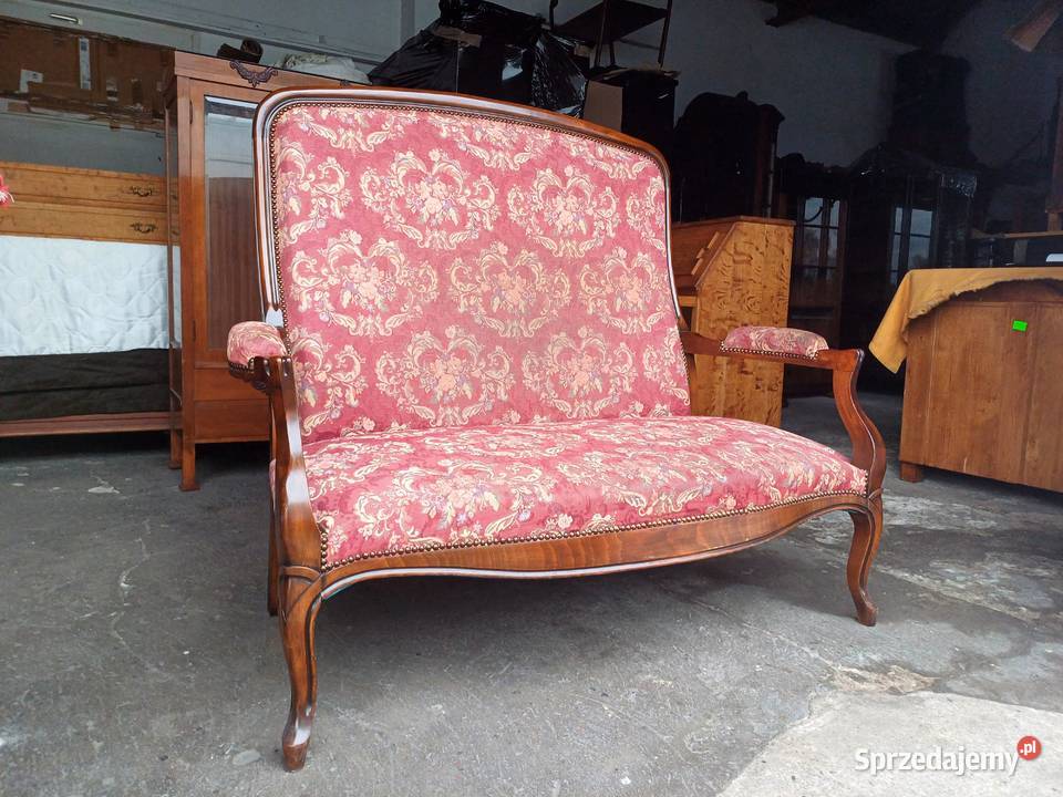 Sofa styl Ludwik Filip wysokie oparcie Meble