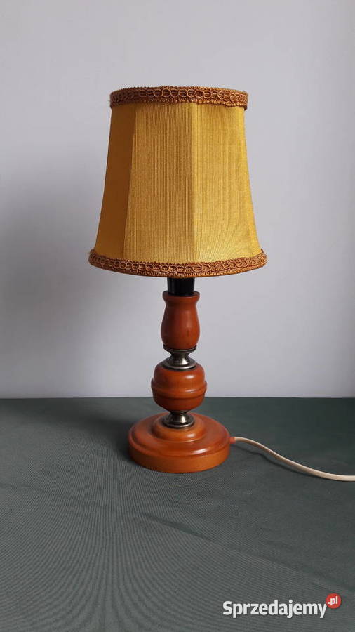 Elegancka lampka na szafkę z lat 80 tych Głuchołazy sprzedam