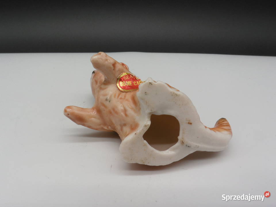 Figurka Kota Bone China Rudy Kotek Porcelana Raszków