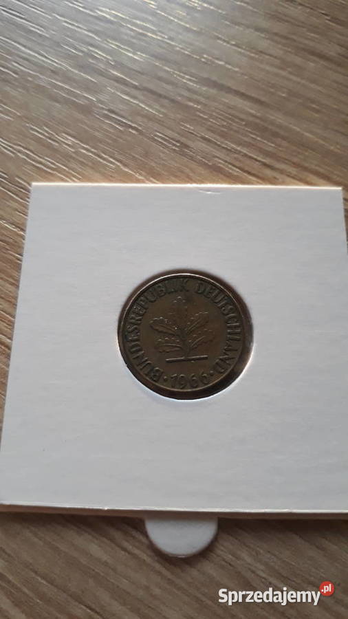 5 Fenigów RFN 1966 r men D wielkopolskie Konin sprzedam