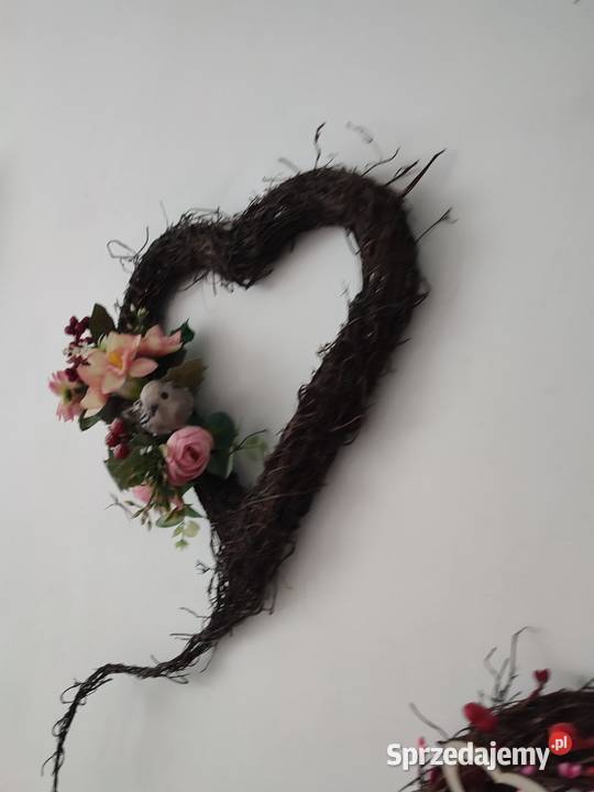 Wianek serce faszyna małe wielokolorowy Sosnowiec