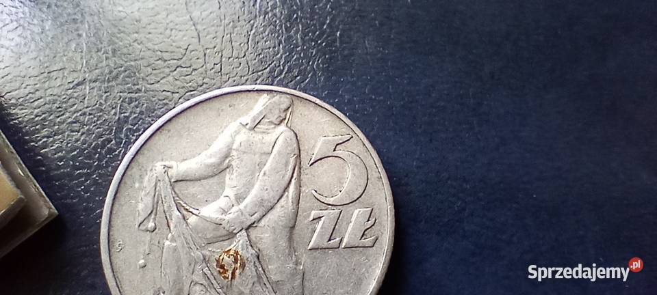 Stare monety 5 złotych 1973 normalna PRL Polska Lesko