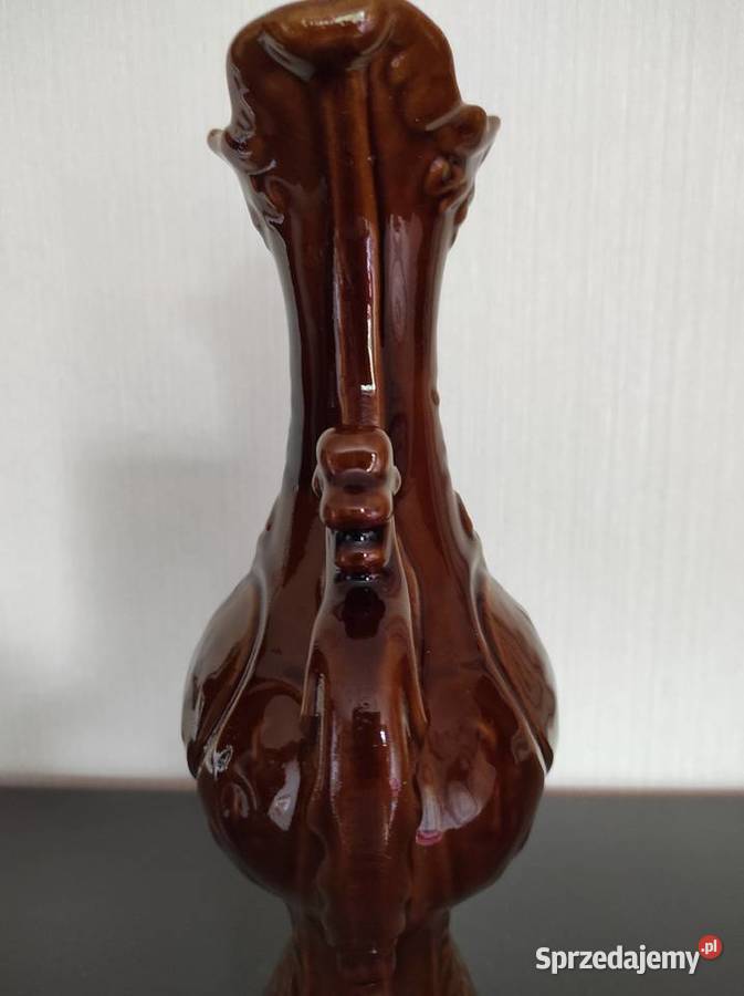 Wazon ceramiczny PRL podlaskie Warpechy Stare