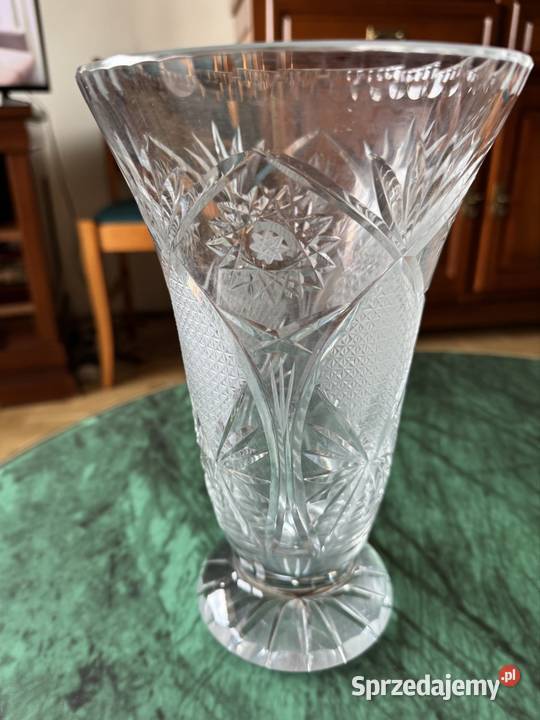 Wazon kryształowy z czasów PRL Vintage kolekcja Antyki, Sztuka, Kolekcje Częstochowa