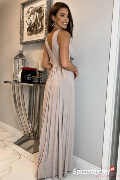 Suknia brokatowa sukienka wieczorowa elegancka Rozmiar 46 Jelenia Góra sprzedam