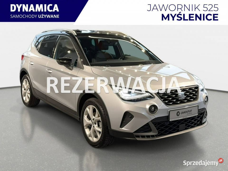Seat Arona VAT 23 FR 10TSI 110 M6 2022 r salon I relingi dachowe Samochody osobowe Myślenice