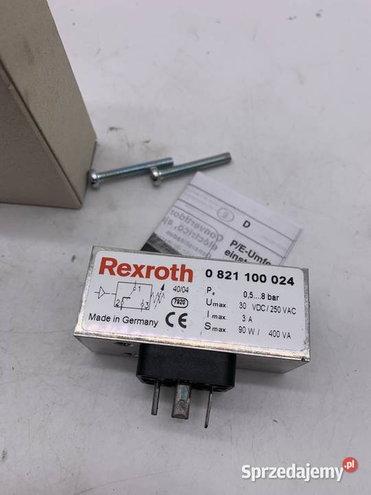 Rexroth 0821 100 024 Presostat 05 8 bar Warszawa
