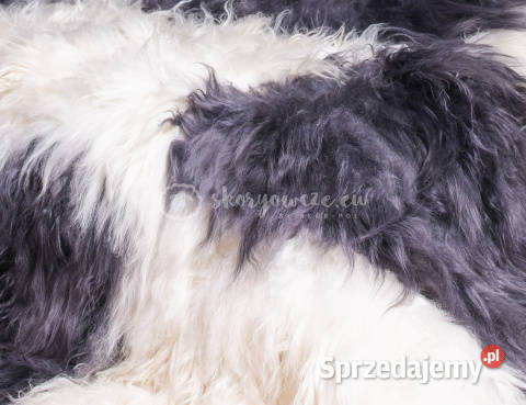Narzuta ze skóry owczej islandzkiej kostka szara Szaflary sprzedam