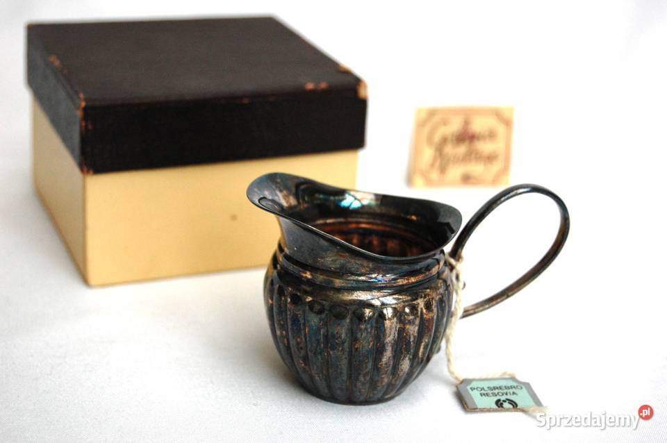 Posrebrzany mlecznik platerowany srebrem