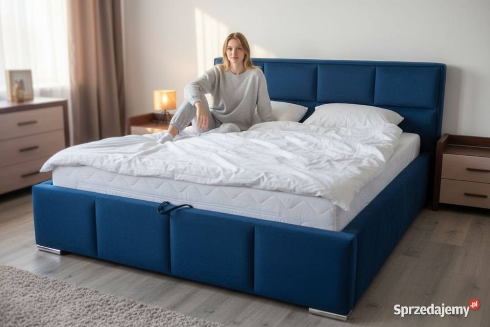 Łóżko tapicerowane Roma z pojemnikiem na pościel wielkopolskie Ostrów Wielkopolski