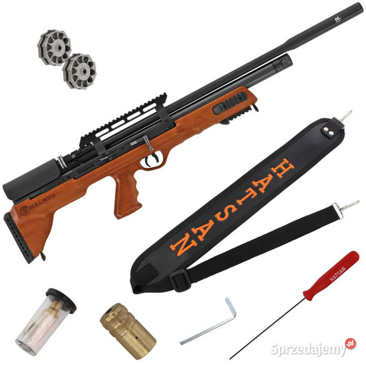 Wiatrówka PCP Hatsan BullBoss W tłumik QE 635 mm Warszawa