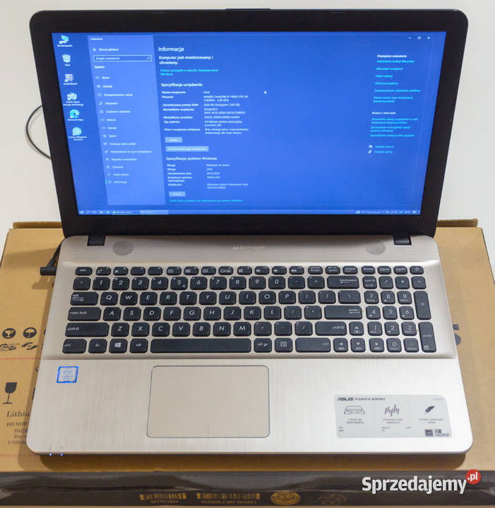 Laptop ASUS R541UADM1287D i37100U8GB1TBDVD FHD Częstochowa