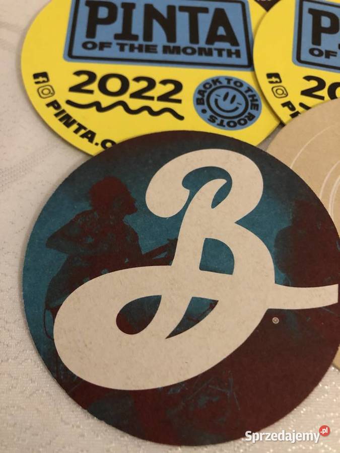 podkładki okrągłe pod szklanki czy kufle do piwa Zegrze