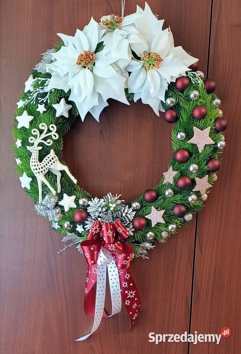 Wianki Bożonarodzeniowe wielokolorowy Łęgowo