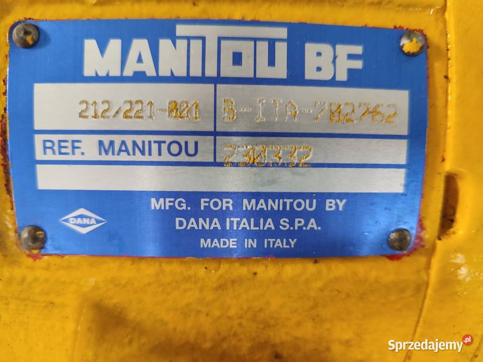 Most napędowy Manitou MT 1337 SL Wilkowo