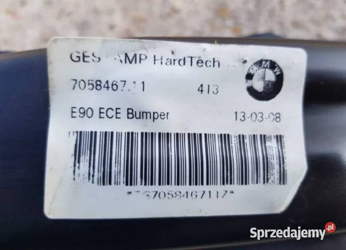 BMW E90 E91 belka tył tylna wzmocnienie zderzaka osobowe Częstochowa