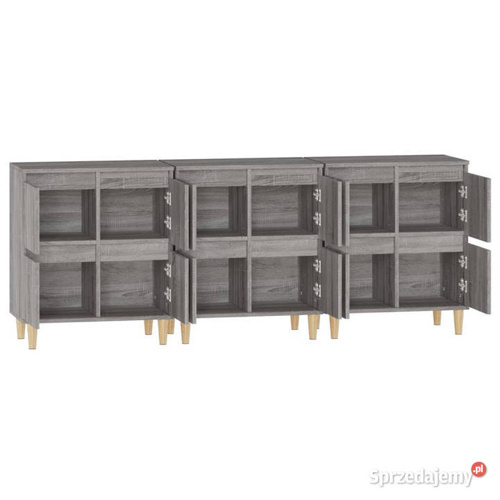 Komody 3 szary dąb sonoma 60x35x70 WM3185773 Warszawa