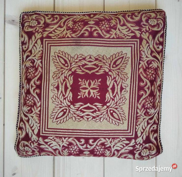 Piękna poduszka poszewka elegancka ozdobna haft Gdańsk