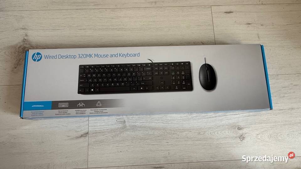 NOWA Klawiatura bezprzewodowa HP 320MK WIRED Łódź sprzedam