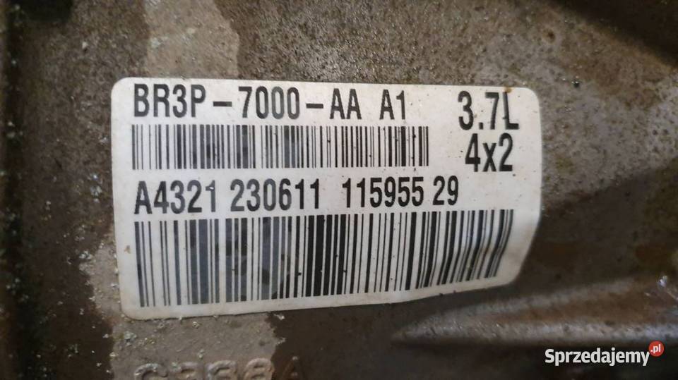SKRZYNIA BIEGÓW BR3P7000AA A1 FORD MUSTANG V 37 Lipno