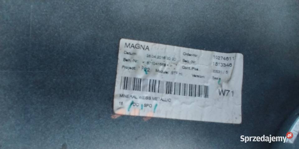 Zderzak tyl bmw f22 f23 kompletny sprzedam