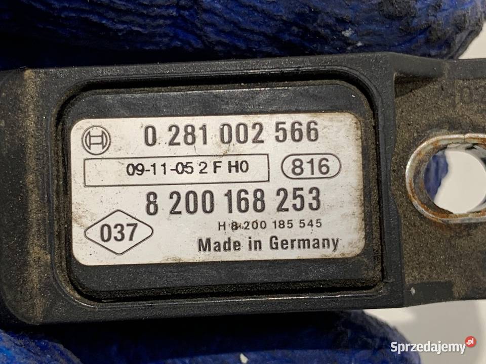 MAP SENSOR RENAULT MEGANE III 8200168253 15 90 osobowe sprzedam