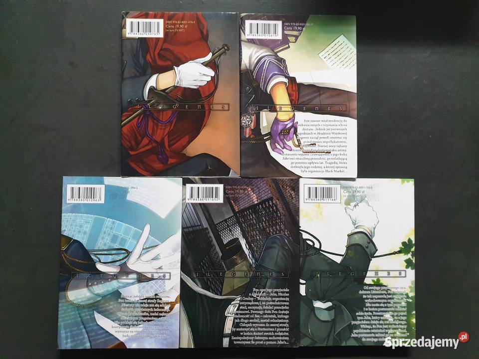 Ilegenes zestaw 5 tomów Manga Gdynia