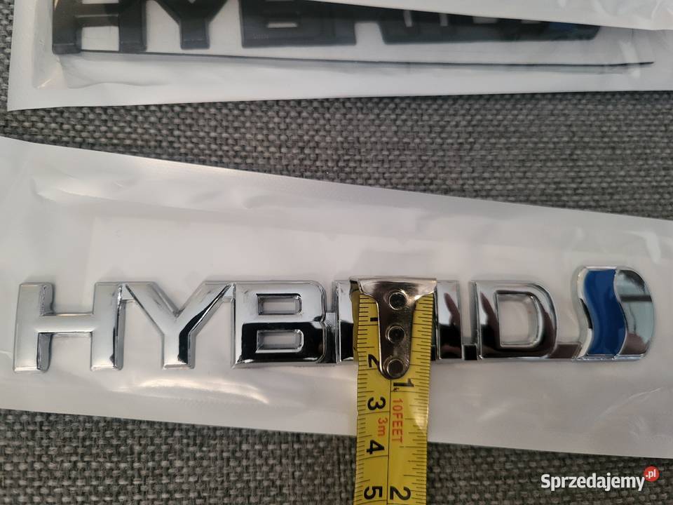 Znaczek napis Logo emblemat Hybrid Nowy Metal Motoryzacja