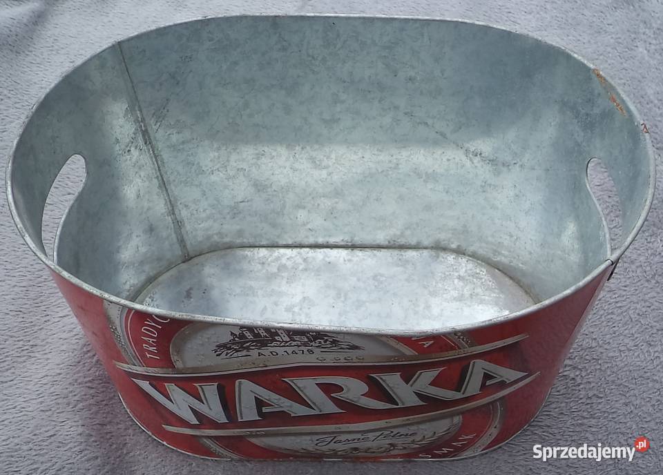 Piwo Warka metalowy pojemnik na lód chłodziarka Piekary Śląskie sprzedam