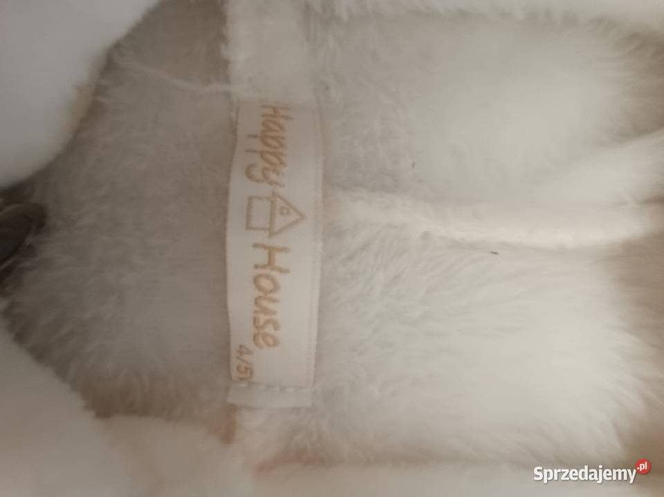 Urocza biała bluza polarowa z kapturem i misiem Strzelce Krajeńskie