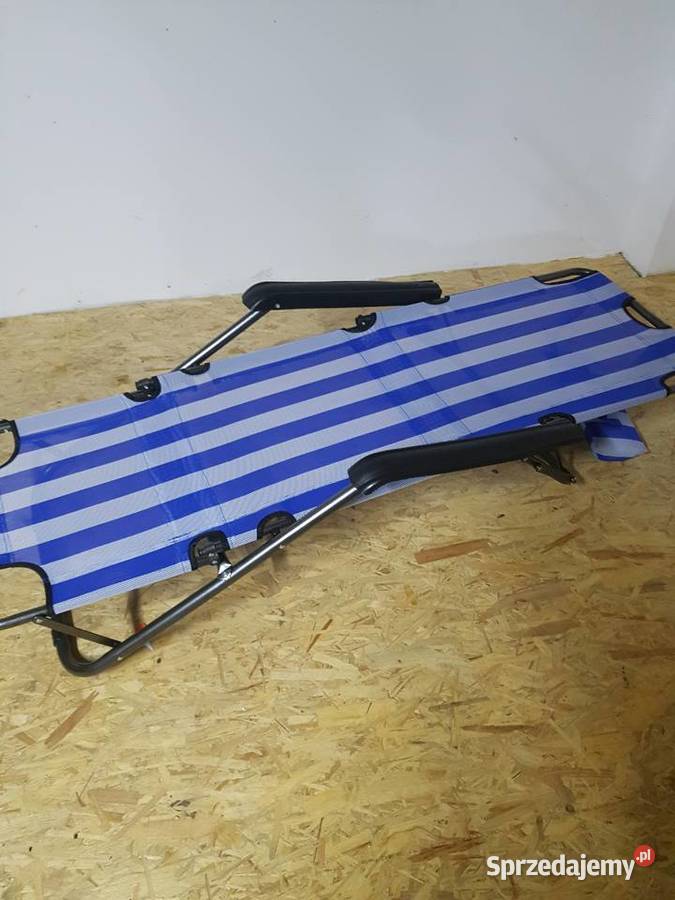 SKŁADANY MOCNY LEŻAK FOTEL OGRODOWY PODUSZKA Meble wielkopolskie Głogowa