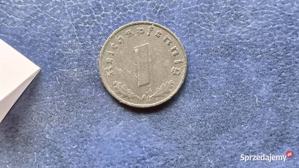 Stare monety 1 fenig 1941 NIemcy Numizmatyka Lesko