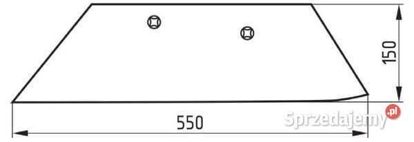 Lemiesz 16 prawy 8060593 50608060593 Do maszyn uprawowych