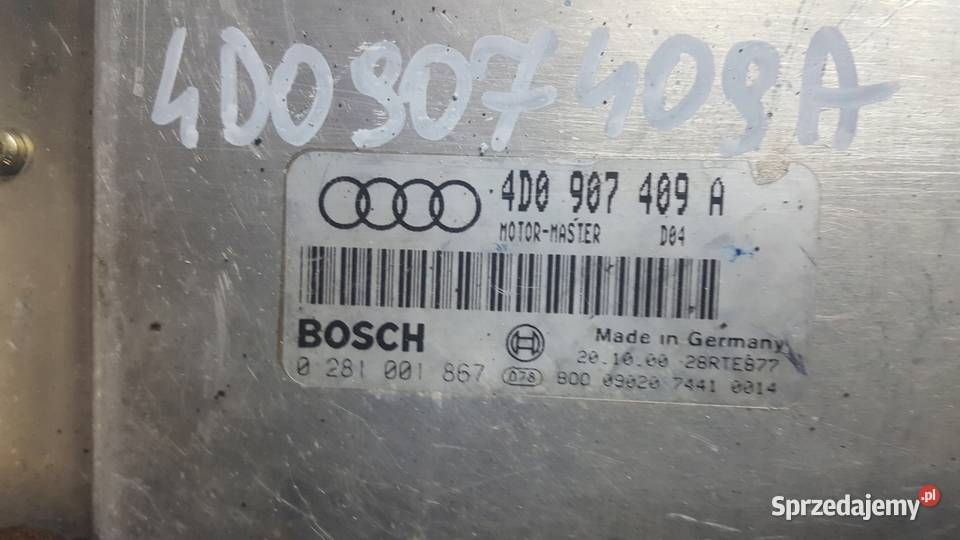 AUDI A8 D2 STEROWNIK KOMPUTER SILNIKA 33TDI