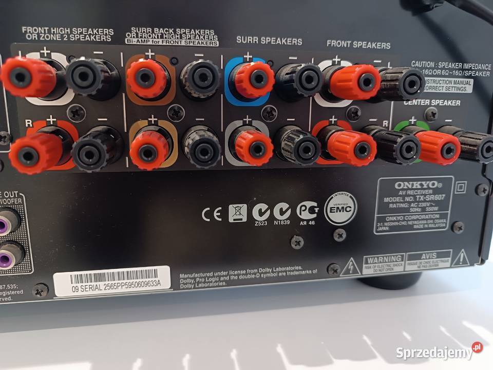 Amplituner ONKYO TXSR607 Amplituner ONKYO Amplitunery