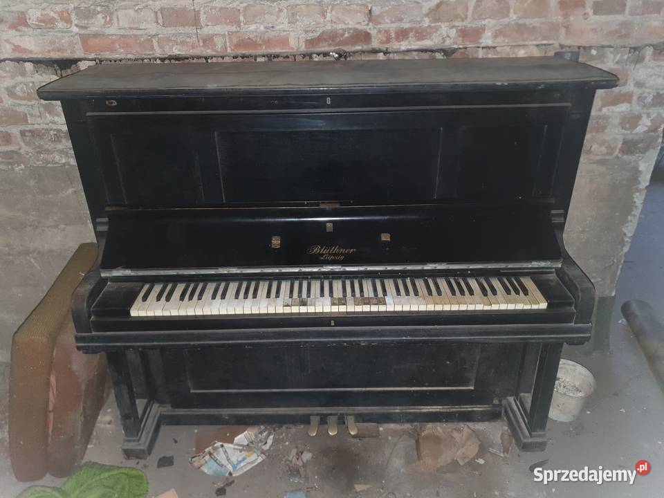 Zabytkowe Pianino BLTHNER LEIPZIG Czarny Mat 3 Antyki Warszawa