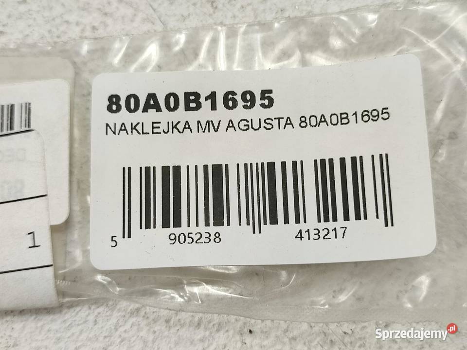 NAKLEJKA 1078 NA BAK LEWA STR MV AGUSTA BRUTALE