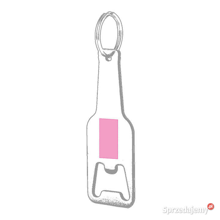 Otwieracz reklamowy logo grawer 50 srebrny