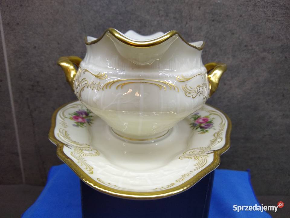 Sosjerka Rosenthal Sanssouci Diplomat ecru złoto wielkopolskie Kalisz