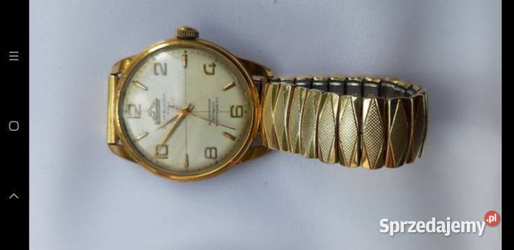 Atlantic super de luxe 21lewels zegarek złoty mazowieckie Podkowa Leśna
