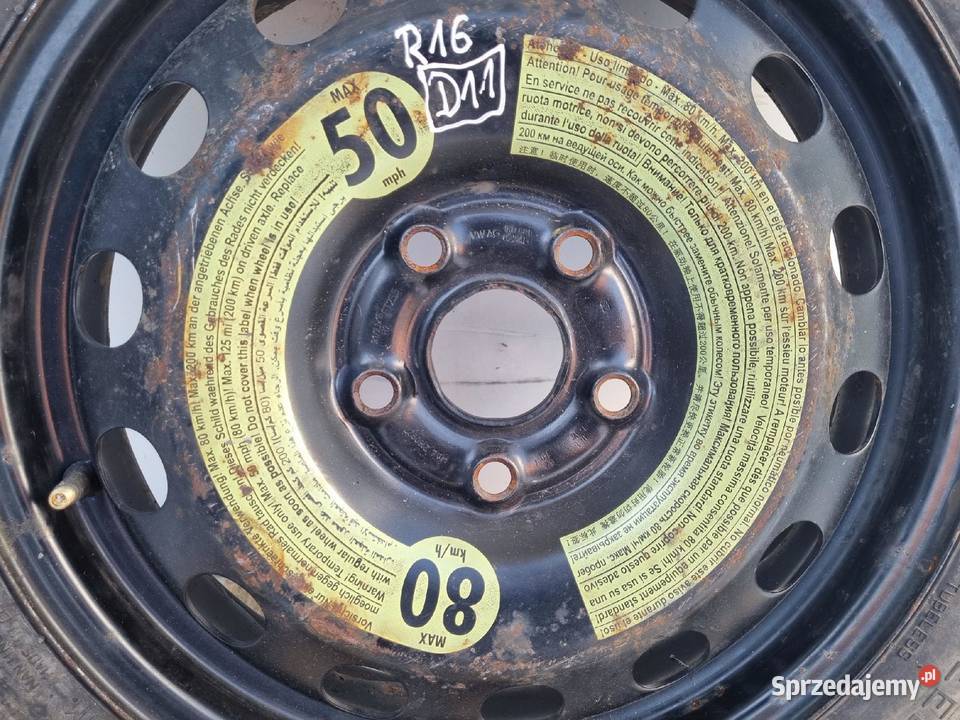 KOŁO DOJAZDOWE Audi Seat Vw Golf VI dojazdówka lubelskie Chełm
