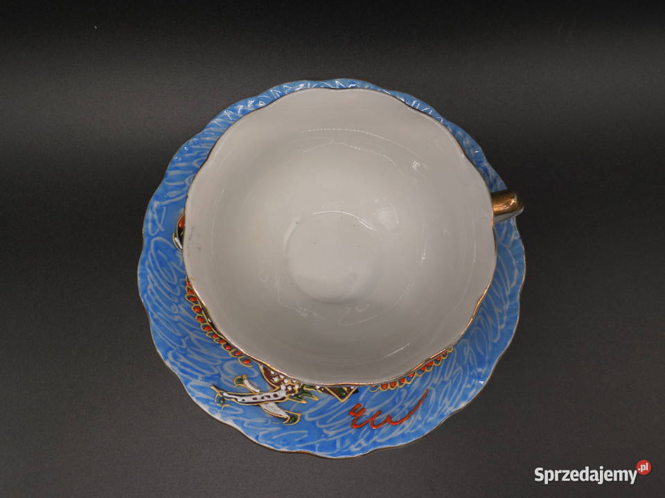 Japońska filiżanka ze spodkiem dragonware wielkopolskie Raszków sprzedam