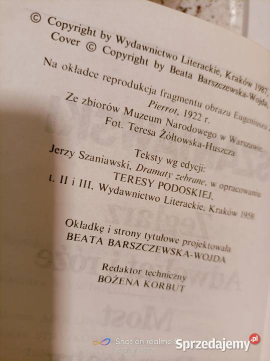 Szaniawski książki Warszawa księgarnia Praga sprzedam
