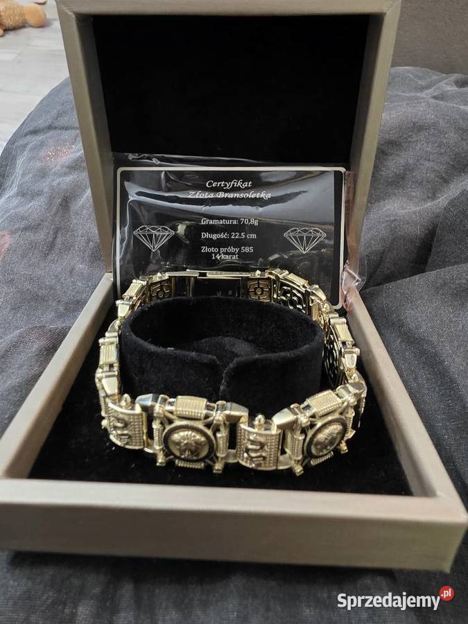 Unikat Bransoletkę Versace zlota złoto