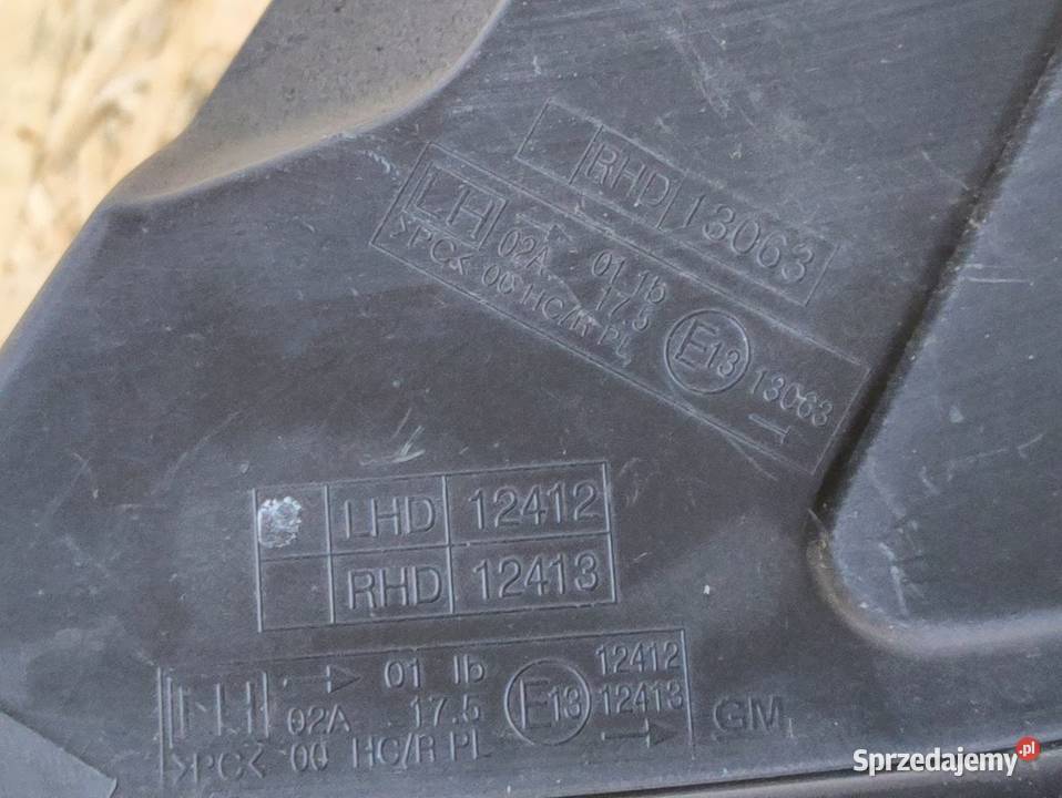 Lampa Lewy Przód Chevrolet Cruze 20082016 Lampy przednie Pleszew