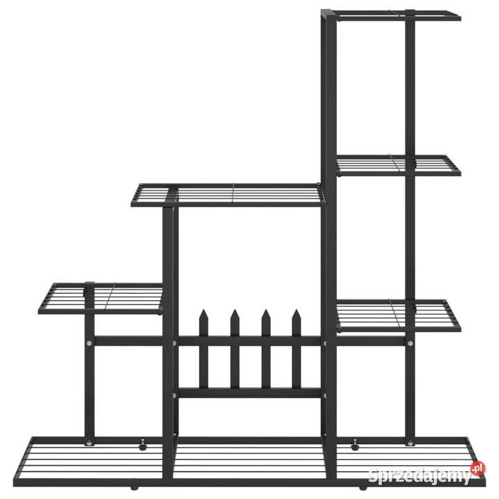Stojak na kwiaty 945 x 25 x 88 czarny metalowy Warszawa