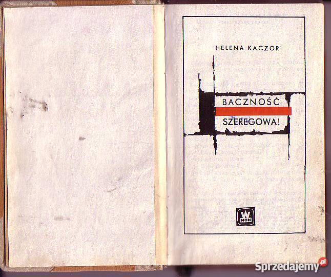 5775 BACZNOŚĆ SZEREGOWA HELENA KACZOR Czyrna